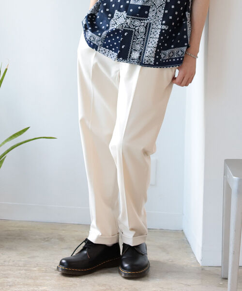 BeAMS DOT（ビームスドット）の「BeAMS DOT / スリム テーパードパンツ21FW（スラックス・メンズ・ブラウン/オフホワイト・SMALL/MEDIUM/LARGE）」の13枚目の写真