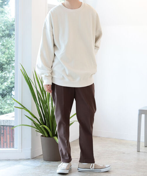 BeAMS DOT（ビームスドット）の「BeAMS DOT / スリム テーパードパンツ21FW（スラックス・メンズ・ブラウン/オフホワイト・SMALL/MEDIUM/LARGE）」の15枚目の写真