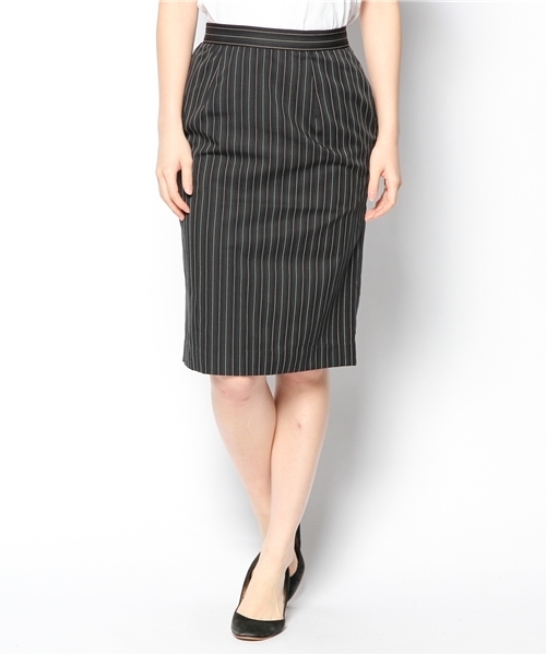 Chico（チコ）の「ストライプタイトSKT（スカート・レディース・ネイビー/ブラック・FREE）」の10枚目の写真