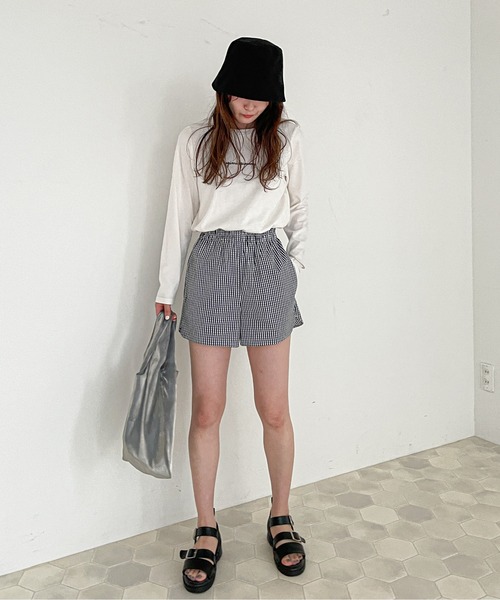 EPIMI E'PIMMY（エピミエピミー）の「ポーチ付ルームウェアセット（ルームウェア/パジャマ・レディース・ブラック/ベージュ/ブルー/コーラルピンク・MEDIUM）」の15枚目の写真