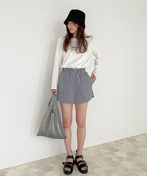 EPIMI E'PIMMY（エピミエピミー）の「ポーチ付ルームウェアセット（ルームウェア/パジャマ・レディース・ブラック/ベージュ/ブルー/コーラルピンク・MEDIUM）」の16枚目の写真