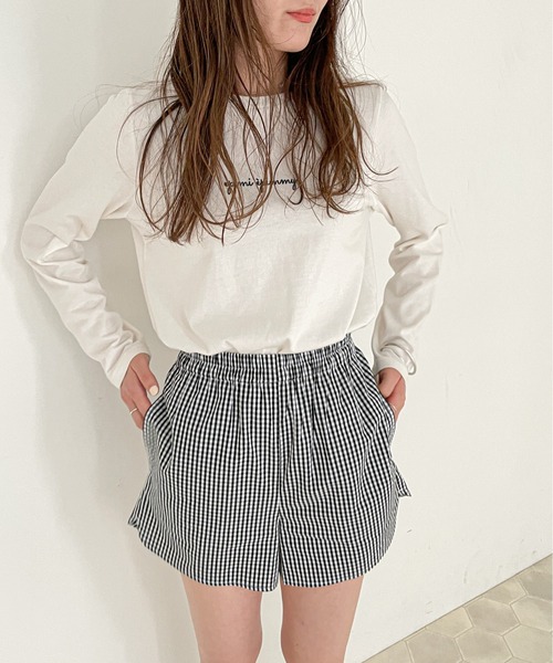 EPIMI E'PIMMY（エピミエピミー）の「ポーチ付ルームウェアセット（ルームウェア/パジャマ・レディース・ブラック/ベージュ/ブルー/コーラルピンク・MEDIUM）」の17枚目の写真