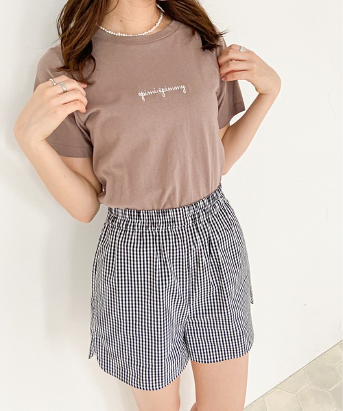 EPIMI E'PIMMY（エピミエピミー）の「ポーチ付ルームウェアセット（ルームウェア/パジャマ・レディース・ブラック/ベージュ/ブルー/コーラルピンク・MEDIUM）」の12枚目の写真