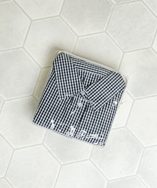 EPIMI E'PIMMY（エピミエピミー）の「ポーチ付ルームウェアセット（ルームウェア/パジャマ・レディース・ブラック/ベージュ/ブルー/コーラルピンク・MEDIUM）」の10枚目の写真