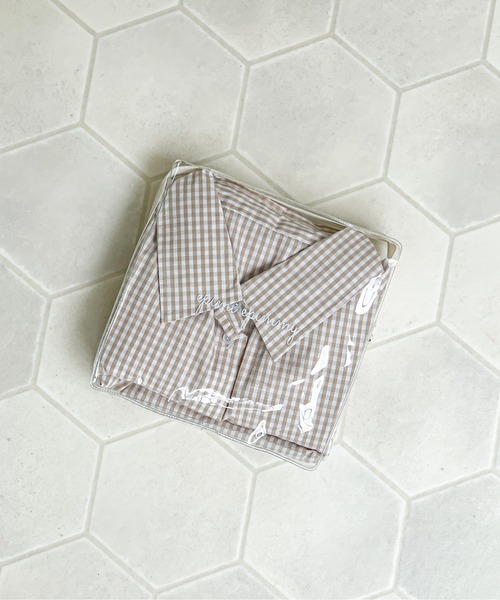 EPIMI E'PIMMY（エピミエピミー）の「ポーチ付ルームウェアセット（ルームウェア/パジャマ・レディース・ブラック/ベージュ/ブルー/コーラルピンク・MEDIUM）」の18枚目の写真