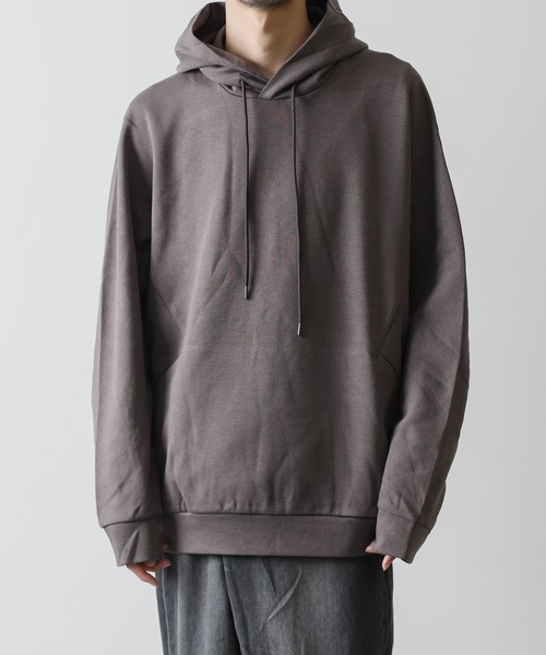 ATTACHMENT（アタッチメント）の「C/PE DOUBLE KNIT HOODED SWEATSHIRT（パーカー・メンズ・ブラウン/ブラック/オフホワイト・2/1/3）」の3枚目の写真