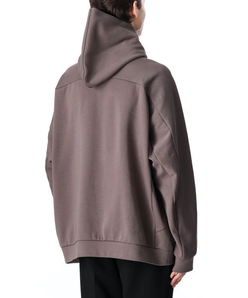 ATTACHMENT（アタッチメント）の「C/PE DOUBLE KNIT HOODED SWEATSHIRT（パーカー・メンズ・ブラウン/ブラック/オフホワイト・2/1/3）」の8枚目の写真