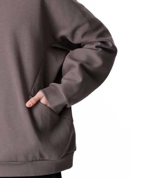 ATTACHMENT（アタッチメント）の「C/PE DOUBLE KNIT HOODED SWEATSHIRT（パーカー・メンズ・ブラウン/ブラック/オフホワイト・2/1/3）」の10枚目の写真