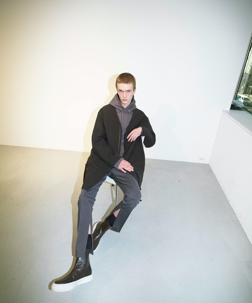 ATTACHMENT（アタッチメント）の「C/PE DOUBLE KNIT HOODED SWEATSHIRT（パーカー・メンズ・ブラウン/ブラック/オフホワイト・2/1/3）」の11枚目の写真