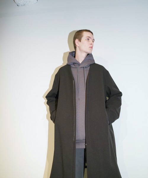 ATTACHMENT（アタッチメント）の「C/PE DOUBLE KNIT HOODED SWEATSHIRT（パーカー・メンズ・ブラウン/ブラック/オフホワイト・2/1/3）」の12枚目の写真