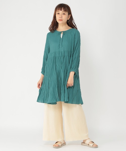 studio CLIP（スタディオクリップ）の「セルフカットポコポコパンツ（その他パンツ・レディース・オレンジ/オリーブ/アイボリー・MEDIUM/LARGE）」の6枚目の写真