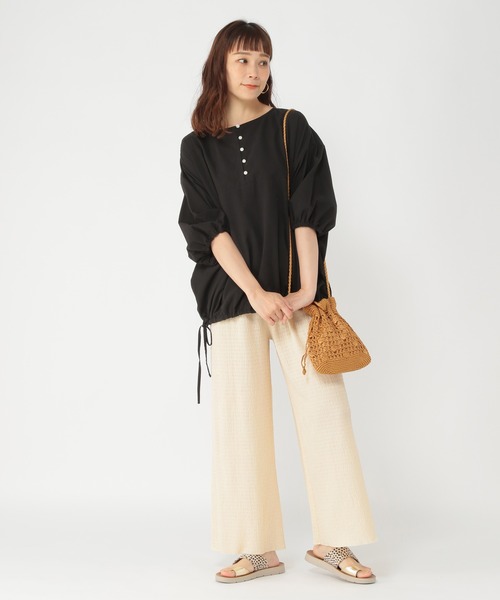 studio CLIP（スタディオクリップ）の「セルフカットポコポコパンツ（その他パンツ・レディース・オレンジ/オリーブ/アイボリー・MEDIUM/LARGE）」の7枚目の写真