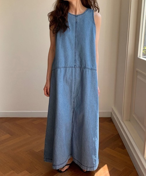 ノースリーブ デニムワンピース ワンピース Kor ケーオーアール のファッション通販 Zozotown