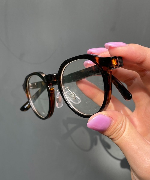 CAPRICIEUX LE'MAGE（カプリシューレマージュ）の「クリアレンズメガネ　ベッコウ（メガネ・レディース・ブラウン・FREE）」の6枚目の写真