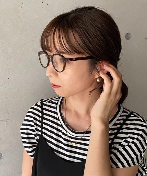 CAPRICIEUX LE'MAGE（カプリシューレマージュ）の「クリアレンズメガネ　ベッコウ（メガネ・レディース・ブラウン・FREE）」の7枚目の写真