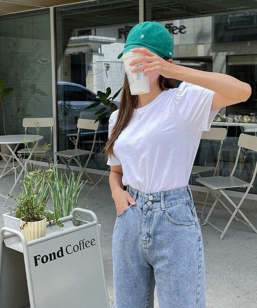 SONA(ソナ)の「SONYUNARA ツーボタンワイドデニムパンツ(デニムパンツ・レディース・ブルー・SMALL/MEDIUM)」の10枚目の写真