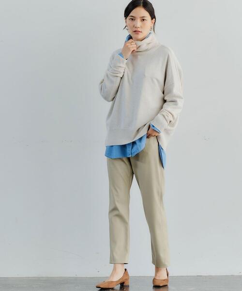 green label relaxing（グリーンレーベルリラクシング）の「LAUNDRY ランドリー タートル ネック ニット ボーダー -ウォッシャブル-（ニット/セーター・レディース・ネイビー/ライム/その他1/ナチュラル/ライラック/ターコイズブルー/ピンク/その他2・FREE）」の9枚目の写真