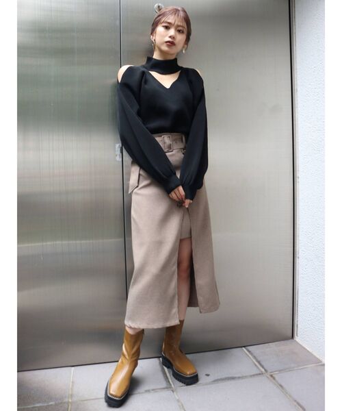 MURUA（ムルーア）の「アーバンワークブーツ（ブーツ・レディース・ブラック/キャメル・35/36/37）」の14枚目の写真