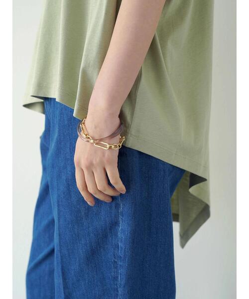 AMERICAN HOLIC(アメリカンホリック)の「アシメトリーヘムフレンチチュニック(Tシャツ/カットソー・レディース・ネイビー/ミント/モカ・M/L)」の19枚目の写真