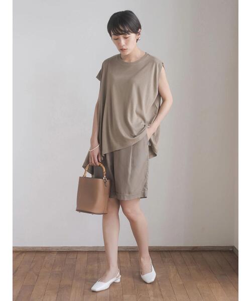 AMERICAN HOLIC(アメリカンホリック)の「アシメトリーヘムフレンチチュニック(Tシャツ/カットソー・レディース・ネイビー/ミント/モカ・M/L)」の14枚目の写真