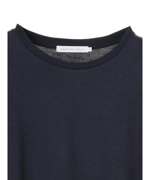 AMERICAN HOLIC(アメリカンホリック)の「アシメトリーヘムフレンチチュニック(Tシャツ/カットソー・レディース・ネイビー/ミント/モカ・M/L)」の11枚目の写真