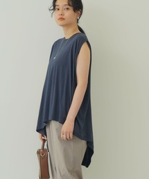 アシメトリーヘムフレンチチュニック