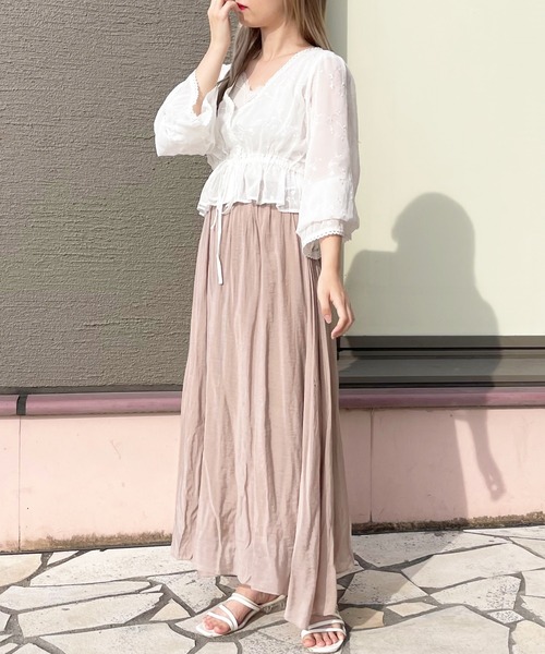 apres jour(アプレジュール)の「シアー刺繍袖ボリュームカーデ【ZOZOTOWN限定アイテム】(シャツ/ブラウス・レディース・アイボリー/オフホワイト・X-LARGE/フリー)」の12枚目の写真