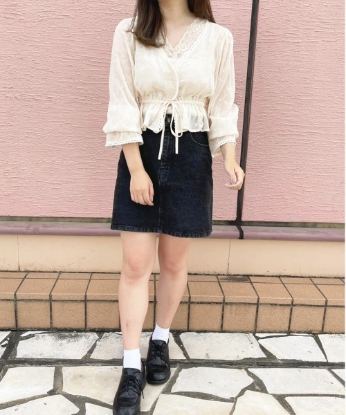 apres jour(アプレジュール)の「シアー刺繍袖ボリュームカーデ【ZOZOTOWN限定アイテム】(シャツ/ブラウス・レディース・アイボリー/オフホワイト・X-LARGE/フリー)」の14枚目の写真