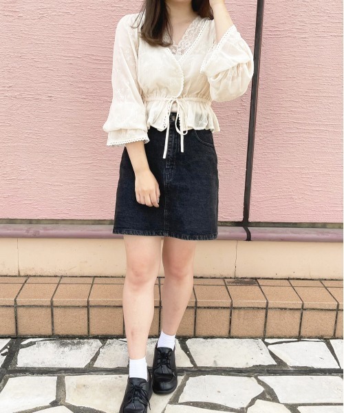 apres jour(アプレジュール)の「シアー刺繍袖ボリュームカーデ【ZOZOTOWN限定アイテム】(シャツ/ブラウス・レディース・アイボリー/オフホワイト・X-LARGE/フリー)」の16枚目の写真