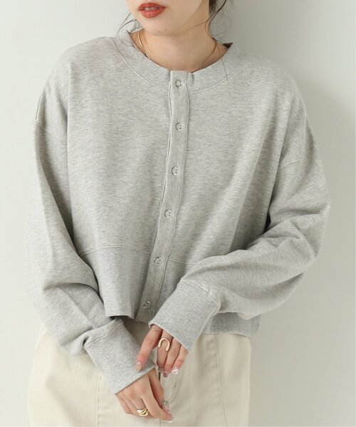 RAY CASSIN（レイカズン）の「前後2wayショート丈カーディガン（Tシャツ/カットソー・レディース・ブルー/ラベンダー/杢グレー・FREE）」の13枚目の写真