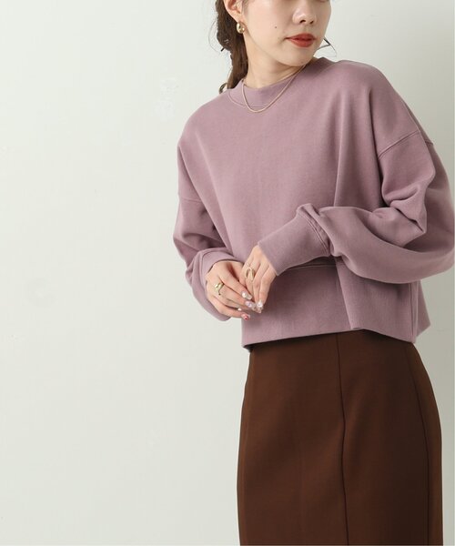 RAY CASSIN（レイカズン）の「前後2wayショート丈カーディガン（Tシャツ/カットソー・レディース・ブルー/ラベンダー/杢グレー・FREE）」の6枚目の写真