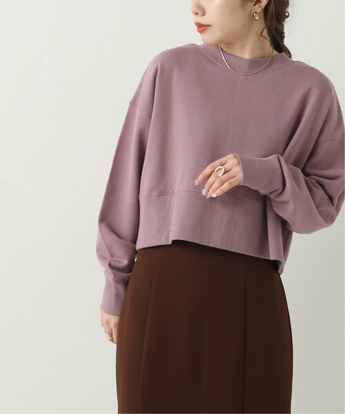 RAY CASSIN（レイカズン）の「前後2wayショート丈カーディガン（Tシャツ/カットソー・レディース・ブルー/ラベンダー/杢グレー・FREE）」の14枚目の写真