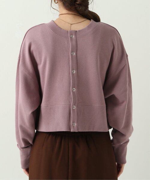 RAY CASSIN（レイカズン）の「前後2wayショート丈カーディガン（Tシャツ/カットソー・レディース・ブルー/ラベンダー/杢グレー・FREE）」の11枚目の写真