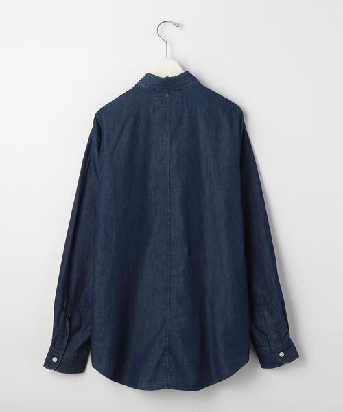 green label relaxing（グリーンレーベルリラクシング）の「＜green label relaxing＞ライトオンス デニム 長袖 シャツ（シャツ/ブラウス・メンズ・ブラック/ネイビー・S/M/L）」の6枚目の写真