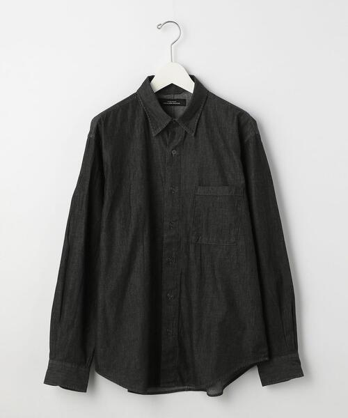 green label relaxing（グリーンレーベルリラクシング）の「＜green label relaxing＞ライトオンス デニム 長袖 シャツ（シャツ/ブラウス・メンズ・ブラック/ネイビー・S/M/L）」の14枚目の写真