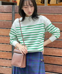 【WEB限定】ミラノリブボーダーニット