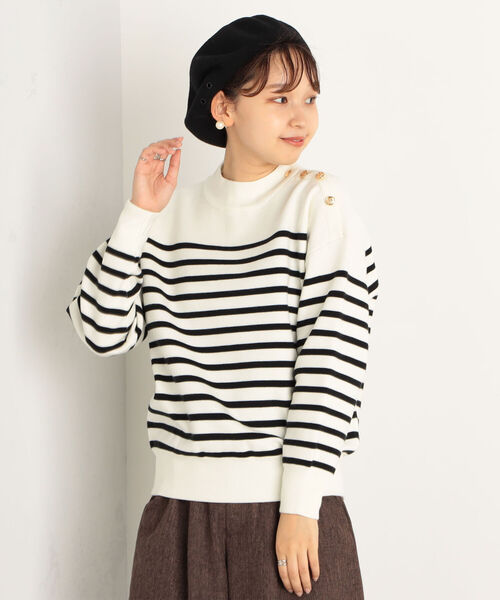 fredy repit（フレディレピ）の「【WEB限定】ミラノリブボーダーニット（ニット/セーター・レディース・ホワイト系その他4/グリーン系その他3/レッド系その他3・38）」の12枚目の写真