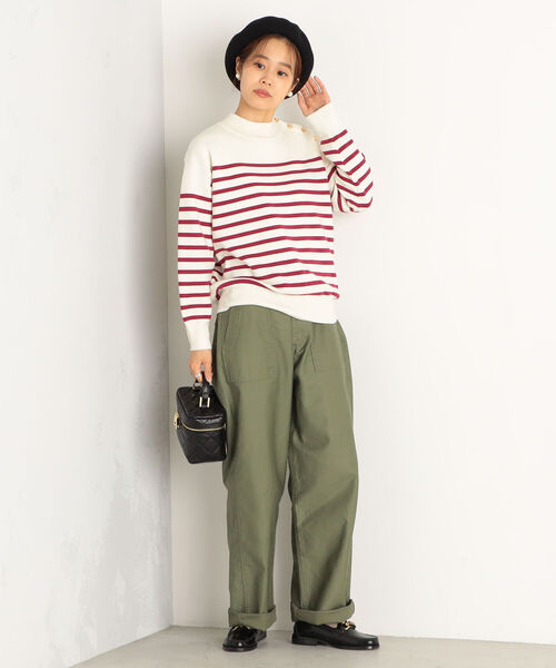 fredy repit（フレディレピ）の「【WEB限定】ミラノリブボーダーニット（ニット/セーター・レディース・ホワイト系その他4/グリーン系その他3/レッド系その他3・38）」の14枚目の写真