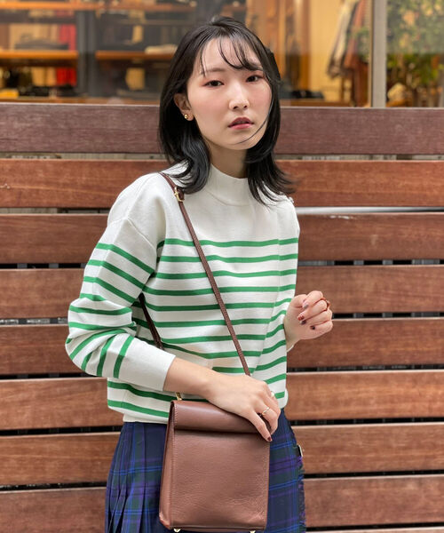 fredy repit（フレディレピ）の「【WEB限定】ミラノリブボーダーニット（ニット/セーター・レディース・ホワイト系その他4/グリーン系その他3/レッド系その他3・38）」の17枚目の写真