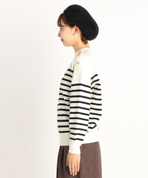 fredy repit（フレディレピ）の「【WEB限定】ミラノリブボーダーニット（ニット/セーター・レディース・ホワイト系その他4/グリーン系その他3/レッド系その他3・38）」の21枚目の写真