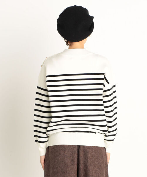 fredy repit（フレディレピ）の「【WEB限定】ミラノリブボーダーニット（ニット/セーター・レディース・ホワイト系その他4/グリーン系その他3/レッド系その他3・38）」の22枚目の写真