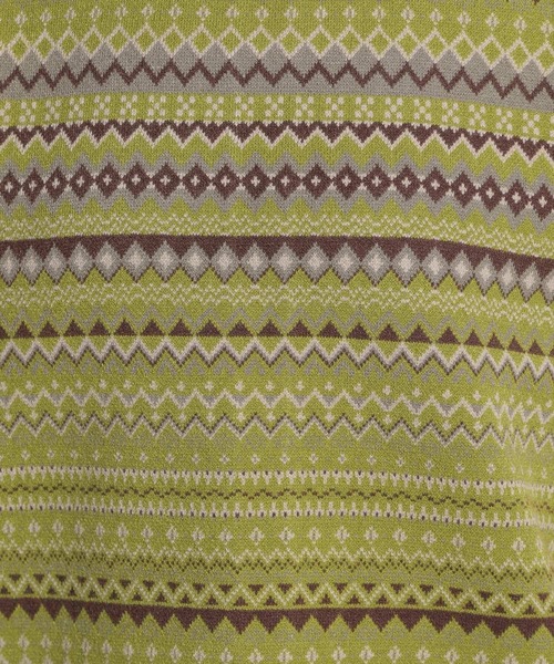 niko and（ニコアンド）の「洗えるアソートジャカードニットベスト