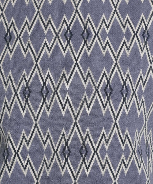 niko and（ニコアンド）の「洗えるアソートジャカードニットベスト