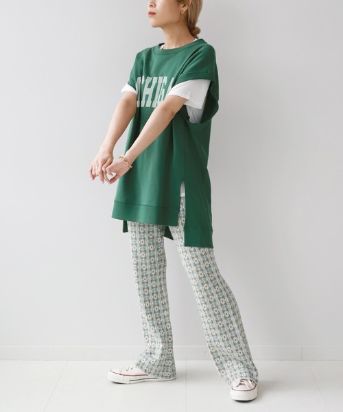 SLOBE citron.(スローブシトロン)の「SLOBE citron. ジャガードニットパンツ【手洗い可能/ウエストゴム】◆(その他パンツ・レディース・ブラック/グリーン・FREE)」の20枚目の写真