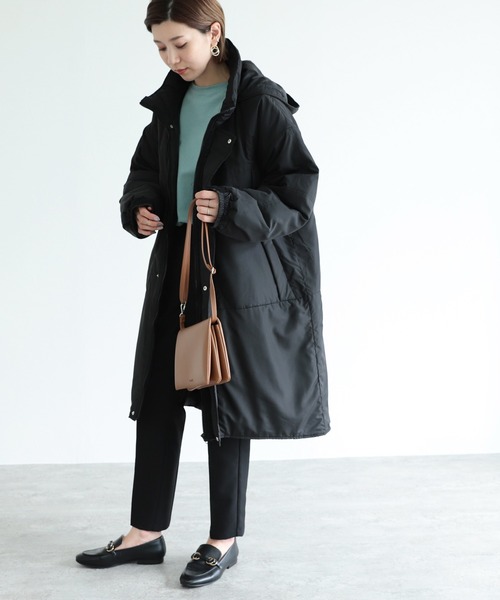 reca（レカ）の「フード付き 中綿モンスターブルゾン（ダウンジャケット/コート・レディース・ブラック/ベージュ/カーキ/アイボリー・M/L）」の19枚目の写真