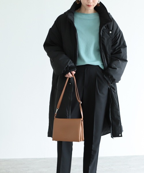 reca（レカ）の「フード付き 中綿モンスターブルゾン（ダウンジャケット/コート・レディース・ブラック/ベージュ/カーキ/アイボリー・M/L）」の17枚目の写真