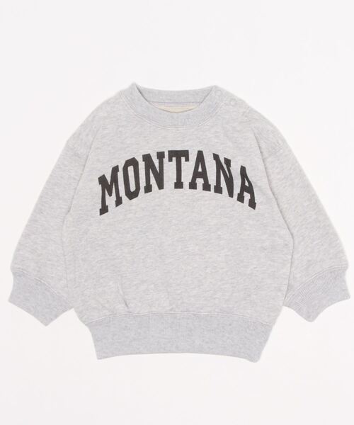 Ocean&Ground（オーシャン&グラウンド）の「カレッジロゴビッグスウェット（80～140cm）（スウェット・キッズ・ワインレッド/グリーン/グレー・110/120/80/130/95/140/90/100）」の2枚目の写真