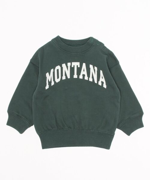 Ocean&Ground（オーシャン&グラウンド）の「カレッジロゴビッグスウェット（80～140cm）（スウェット・キッズ・ワインレッド/グリーン/グレー・110/120/80/130/95/140/90/100）」の3枚目の写真