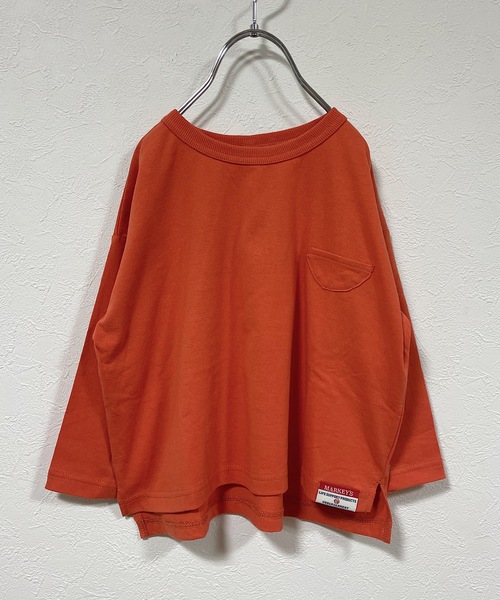 Life Support Products（ライフサポートプロダクツ）の「ワイドムジロンT（80～150cm）（Tシャツ/カットソー・キッズ・ホワイト系その他/パープル/オフホワイト/チャコール/オレンジ/マスタード/パープル系その他・80/90/95/100/110/120/130/140/150）」の7枚目の写真