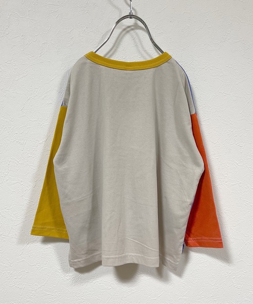 Life Support Products（ライフサポートプロダクツ）の「ワイドムジロンT（80～150cm）（Tシャツ/カットソー・キッズ・ホワイト系その他/パープル/オフホワイト/チャコール/オレンジ/マスタード/パープル系その他・80/90/95/100/110/120/130/140/150）」の9枚目の写真